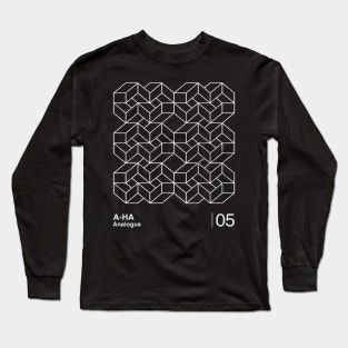 Analogue / Minimalist Graphic Fan Artwork Design Long Sleeve T-Shirt